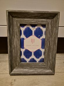 Grey wooden frame 10 x 15 cm