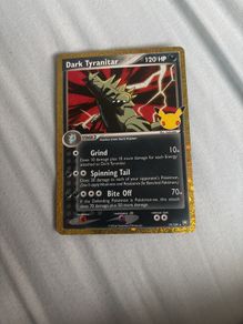 Dark Tyranitar 30th anniversary card