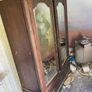 Vintage Antique Mirrored Double Wardrobe with Drawers Image 2