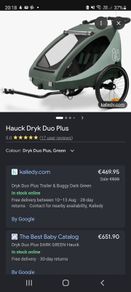 Hauck Duo bike trailer