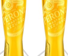 2 Tall Peroni Pint Glasses
