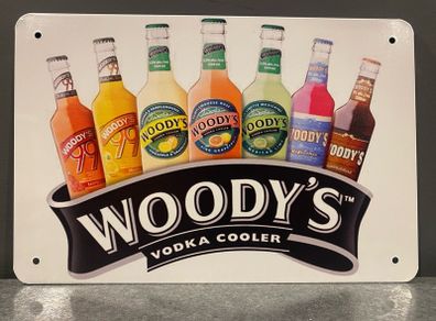 Woody's Alcopop Tin Metal Sign