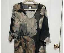 Ambria selection v-neck transparent blouse size UK18 EU46 Postage included