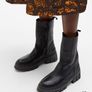 Black Leather Boots by Selected Femme Image 3