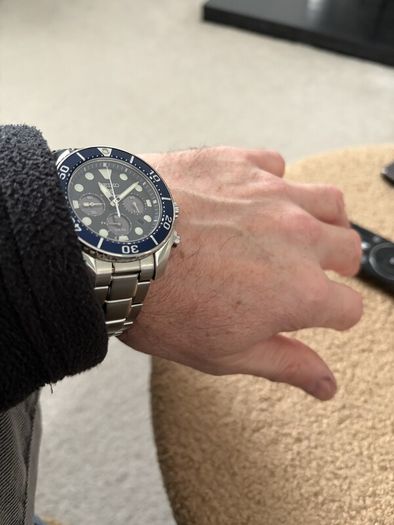 Seiko Prospex Chronograph Solar Quartz Diver Watch