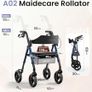 Rollator Walker with Seat and Wheels for Elderly, 4 Wheels Rollators for Seniors and Disabled Image 2
