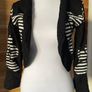 Women's bolero shrug cardigan black/ white flowers Bitte Kai Rand size 10-12 New Image 4