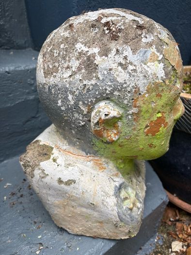 Vintage reconstituded stone bust