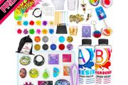 Jewelry Making Kit - Resin Kits for Beginners with Molds and Resin Making Supplies - Silicone Casting Mold, Tools Set and Clear Epoxy Resin for DIY Jewelry Craft (FREE SHIPPING)