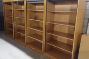 Tall cabinets wood shelving roller shutter
