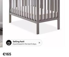 Obaby Bantam Space Saver Cot & Fibre Mattress