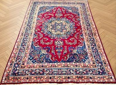 Stunning Persian Sabzevar Mashad Hand Knotted Rug Carpet