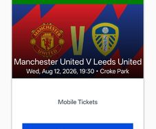 Manchester United Vs Leeds Ticket