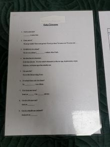 Irish cards. 6th class revision / study