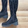 Black Suede Knee High Boots, size 5(38) Image 3