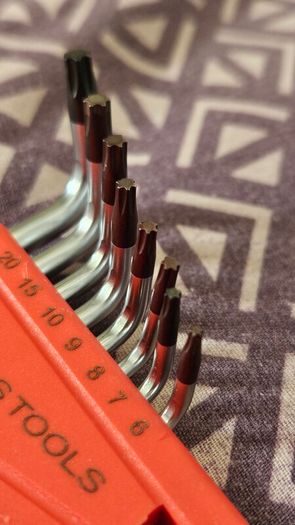 PB Swiss Tools 8-Piece L-Wrench Torx Key Set (Model: PB 410.H 6-25)