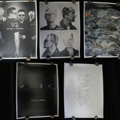 U2 official silkscreen fan collection of posters