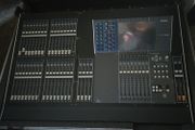 Yamaha M7CL-48 mixer with travel trunk