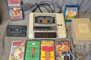 Tested Commodore 64 Datasette 1530 Unit + Power Supply &amp; 8 Games (6 CIB with Instructions)