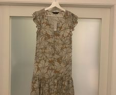 Brand New F&F Brown Floral Tea Dress