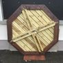 Wooden patio picnic table Image 5