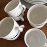DERMA Simplicity White Dinnerware Set  45 Pieces Image 5