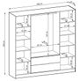 Wardrobe Nelly 4D Graphite Image 4