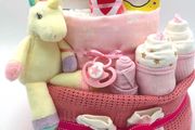 Nappy Cake Unicorn 2 Tier Pink (Baby Shower)
