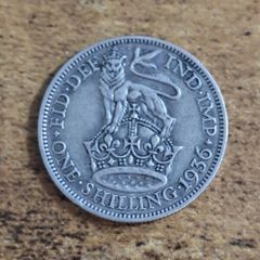Great Britain UK 1936, One Shilling, George V, Silver Coin - free standard postage