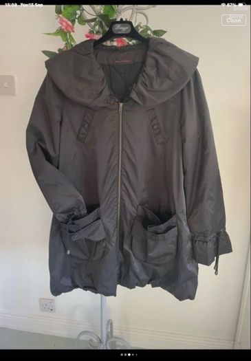 jacket miss selfridge shawl collar parka inspired jacket size 12