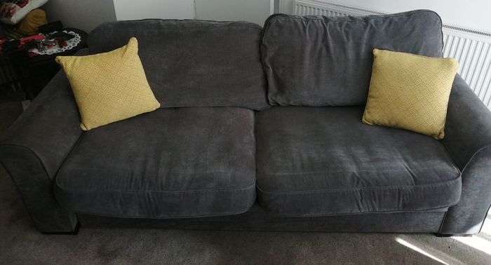 Extra large grey sofa