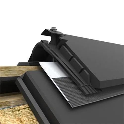 Dry Ridge tile joints with clamps