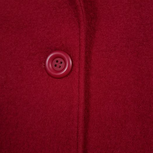 Carolyn Donnelly Cherry Red Shawl Collar 100% Wool Long Coat Overcoat 10UK/38EU