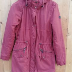 ladies red/burgundy Only lined hooded long coat