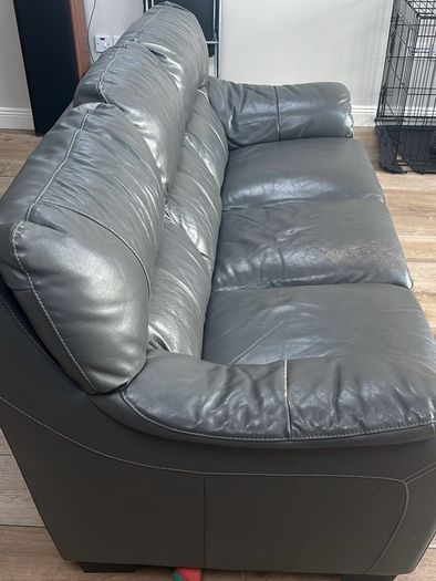 3-seater leather sofa