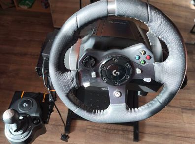 Logitech G29/G920 Steering Wheel, Pedals, Gear Shifter and Stand. Car Racing Simulator Setup