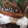 Antique Victorian burr walnut display cabinet Image 4