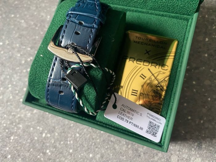Fredric Tourbillon Automatic Watch Leather Strap Cal 8619