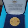 Queen Elizabeth 2nd 2002 Gold Plated Medalion Image 6