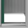 Garden Shed Anthracite 126x97.5x177 cm Galvanised Steel Image 5