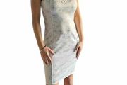 White floral lace dress