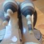 Karen Millen Brown Leather Cross-Strap Heeled Sandals - Size 5 Image 4
