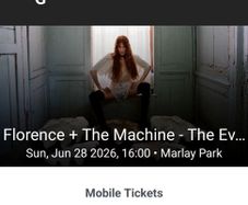 Florence + The Machine tickets