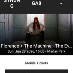 Florence + The Machine tickets