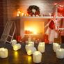 12 Packs Battery Operated LED Flameless Candles Flickering Electric Tea Lights with Timer, 6 Hours On and 18 Hours Off Per Cycle (MULTIPLE COLOURS, SEE PHOTOS) Image 6