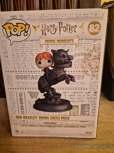 Funko Pop! Ron Weasley Riding Chess Piece 82 , Movie Moments (Mint, Never Opened)