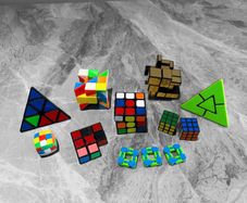 Pre Owned 12 Piece Puzzle, Speed Cube & Fidget Toy Bundle
