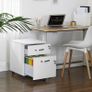New Home Office Filing Cabinet With Locks (White) - FREE P&P Image 2