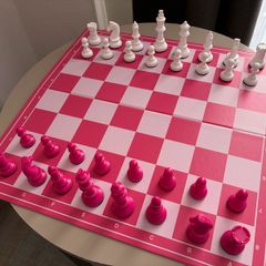 Chess board and pieces new