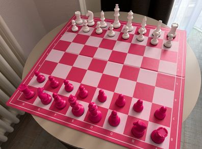Chess board and pieces new